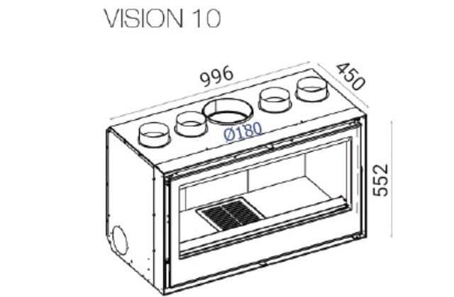 Insertable de leña Vision 10 NEO - Imagen 3