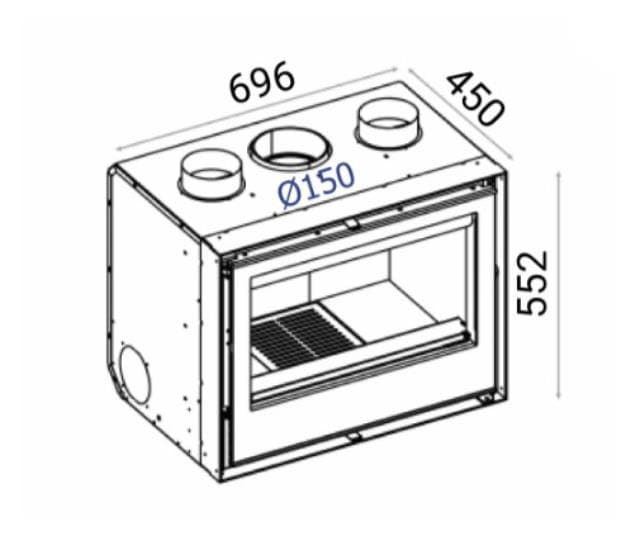 Insertable de leña Vision 7 NEO - Imagen 2