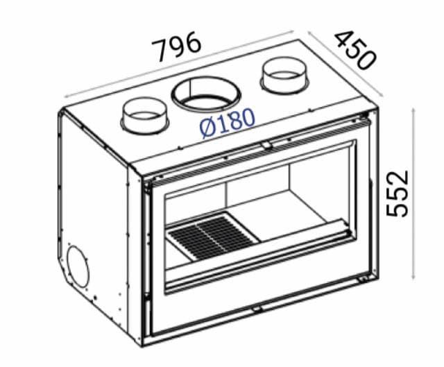 Insertable de leña Vision 8 NEO - Imagen 2