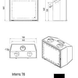 Insertable de leña Interra 78 (frontal) - Imagen 2