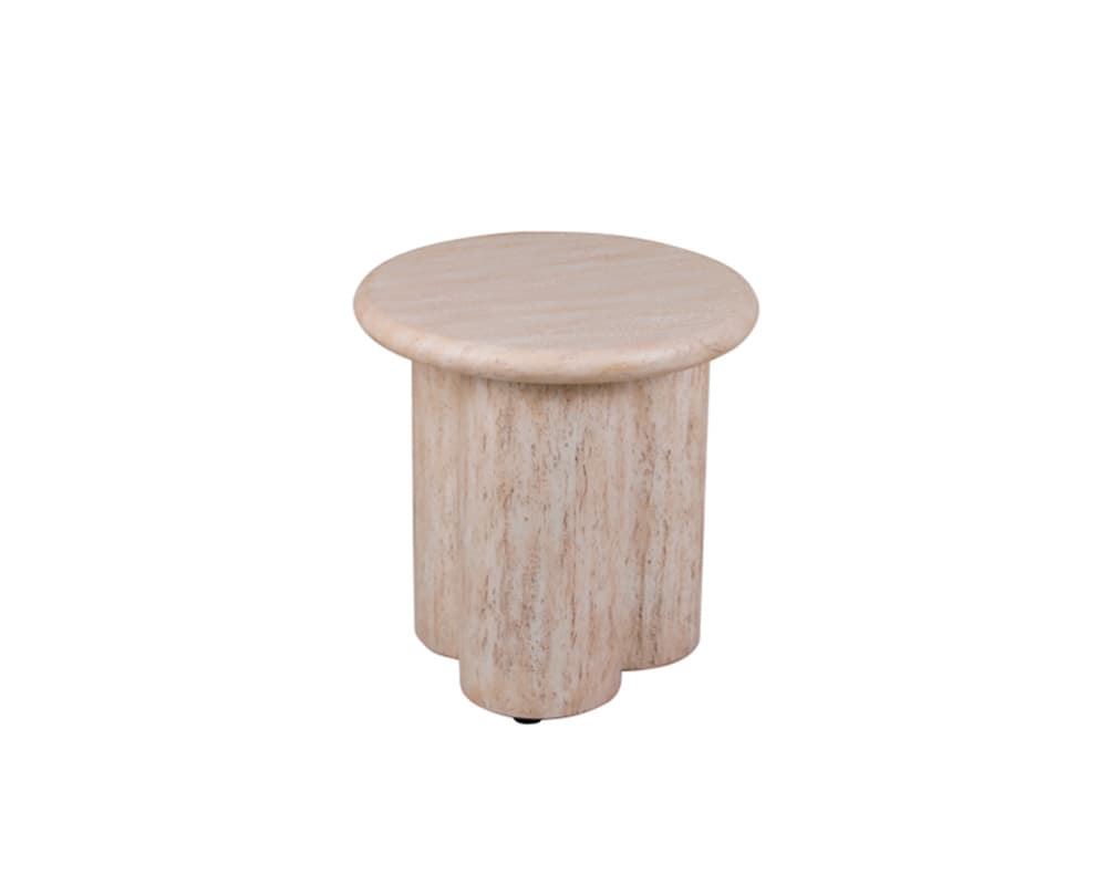 Mesa auxiliar Rib Travertine - Imagen 1