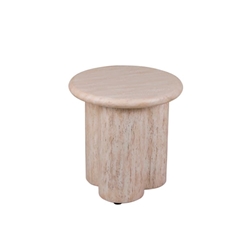 Mesa auxiliar Rib Travertine - Imagen 1