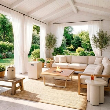 Mesa auxiliar Rib Travertine - Imagen 2