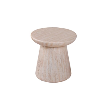 Mesa auxiliar Round Travertine - Imagen 1