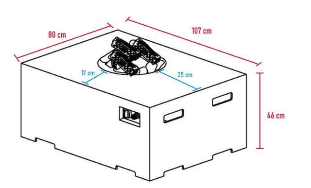 Mesa de exterior Cocoon rectangular - Imagen 5