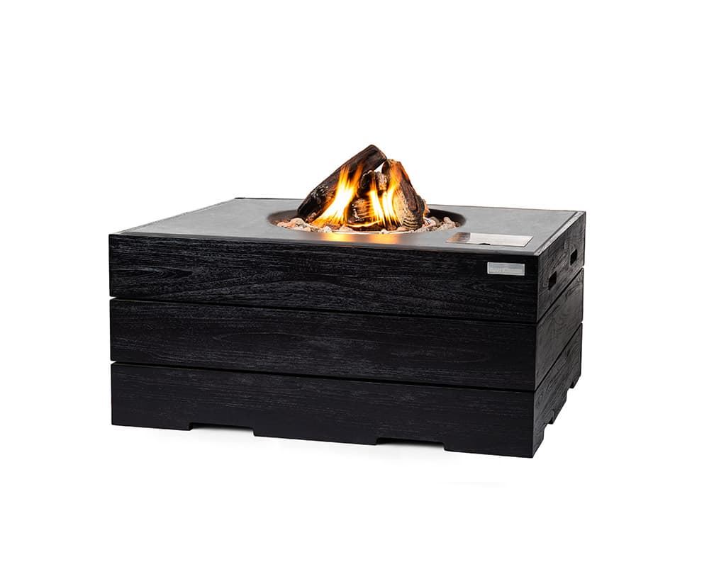 Mesa de exterior Cocoon Teak Black TOP rectangular - Imagen 1