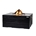 Mesa de exterior Cocoon Teak Black TOP rectangular - Imagen 1