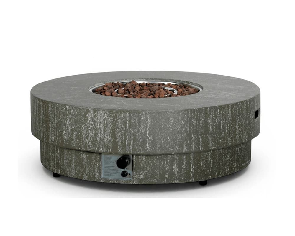 Mesa de exterior de gas Estate Round 105 Travertine - Imagen 2
