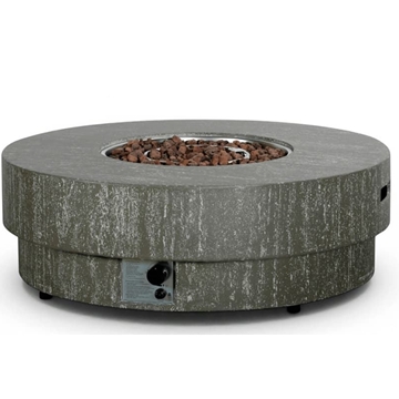 Mesa de exterior de gas Estate Round 105 Travertine - Imagen 2