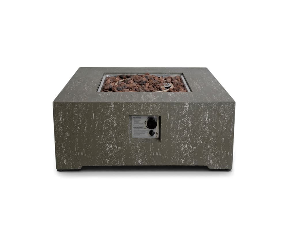 Mesa de exterior de gas Estate Square 88 Travertine - Imagen 1