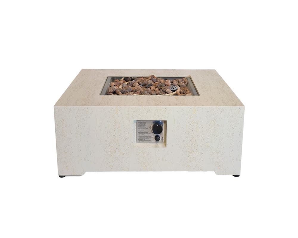 Mesa de exterior de gas Estate Square 88 Travertine - Imagen 2