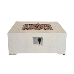 Mesa de exterior de gas Estate Square 88 Travertine - Imagen 2