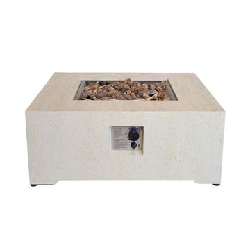 Mesa de exterior de gas Estate Square 88 Travertine - Imagen 2