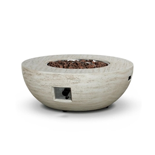 Mesa de exterior Estate Bowl 92 Travertine - Imagen 1