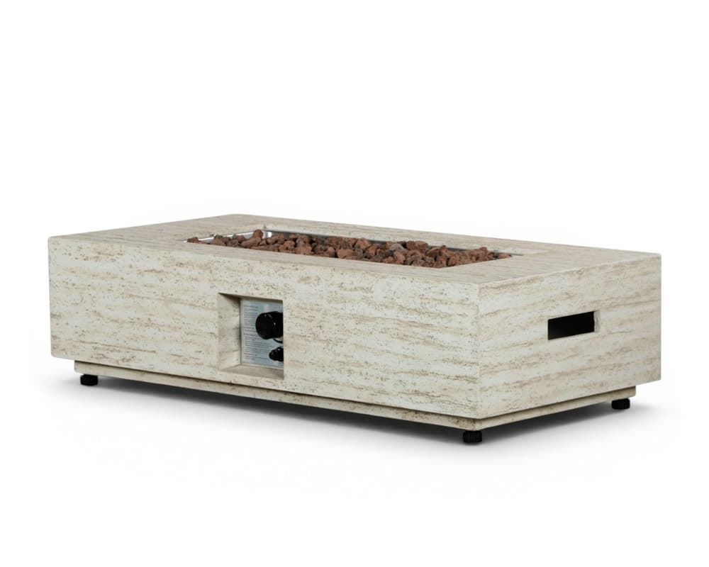 Mesa de exterior Estate Rectangular 115 Travertine - Imagen 1