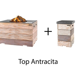 Mesa de exterior Nice&Nasty Lounge&Dining rectangular con cubrebombona - Imagen 1