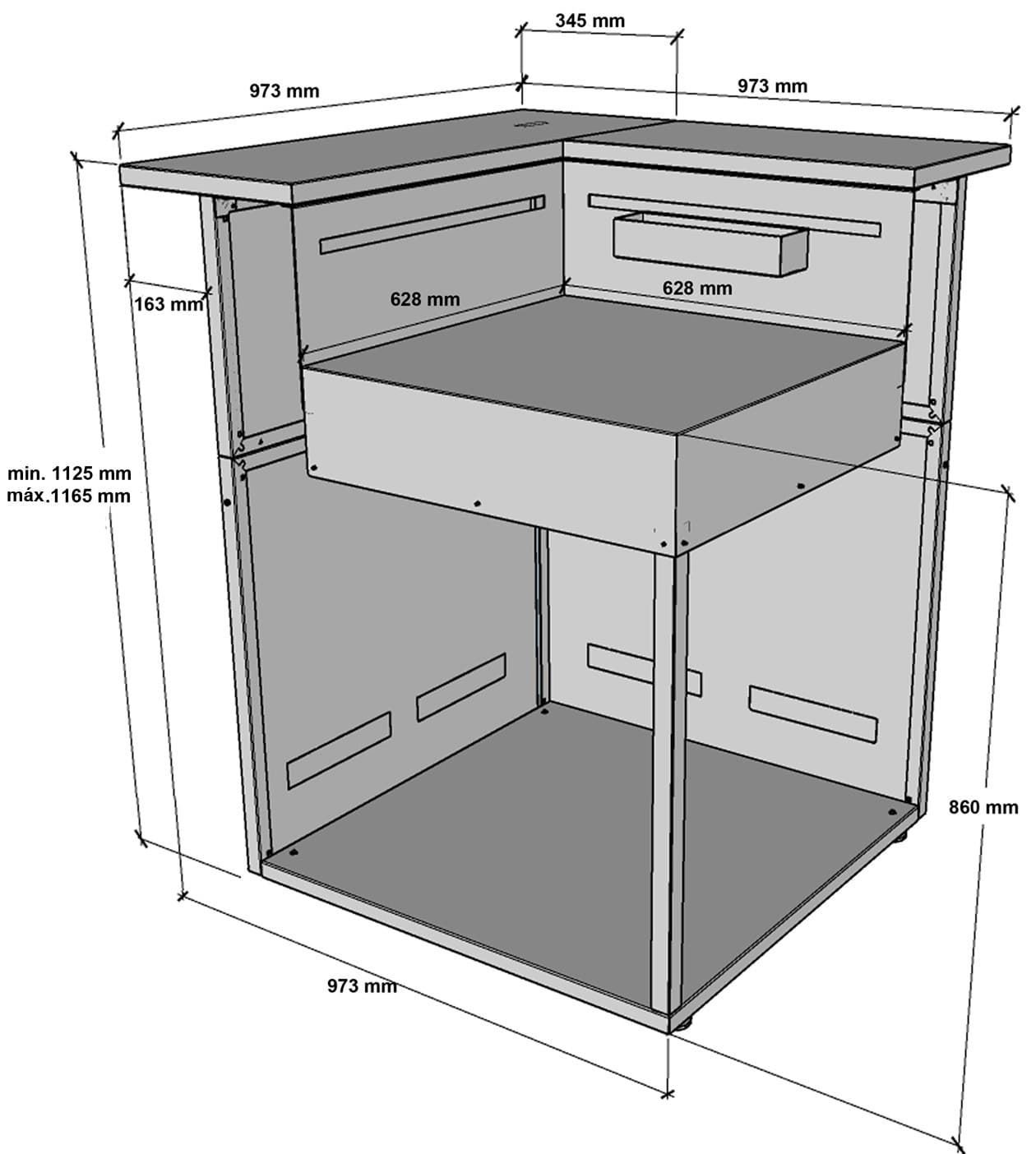 Módulo de cocina esquinero - Imagen 3