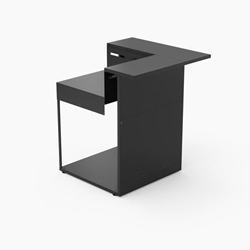 Módulo de esquina zona de barra cerrada de acero negro - Imagen 2