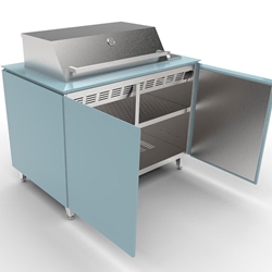 Módulo de exterior Vlaze ADAPT 120 con barbacoa gas Fulgor con media estantería - Imagen 1