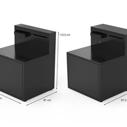 Módulo de plancha zona de barra cerrada de acero negro - Imagen 2