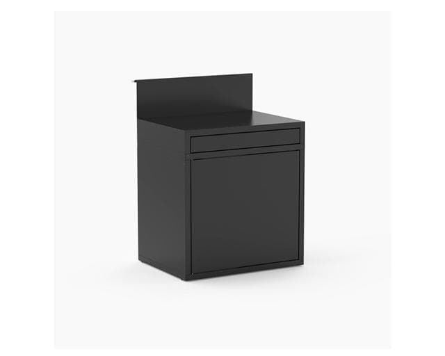 Módulo mesa de trabajo de 80 cm de acero negro serie "N" - Imagen 1