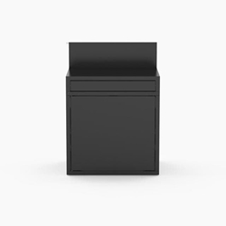 Módulo mesa de trabajo de 80 cm de acero negro serie "N" - Imagen 2