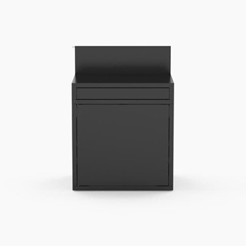 Módulo mesa de trabajo de 80 cm de acero negro serie "N" - Imagen 2