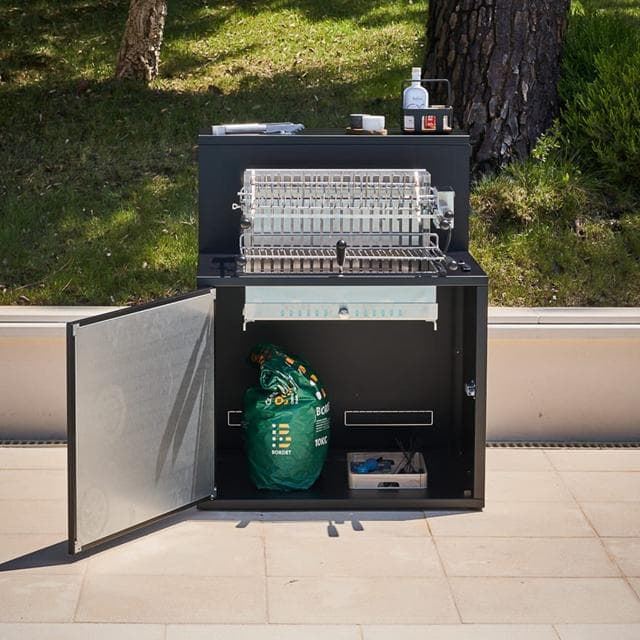 Módulo para grill zona de barra cerrada de acero negro - Imagen 7
