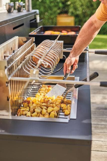 Módulo para grill zona de barra cerrada de acero negro - Imagen 8