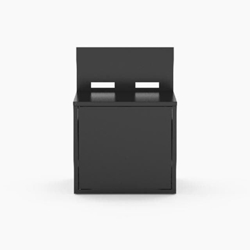 Módulo PLANCHA de 80 cm de acero negro serie "N" - Imagen 1