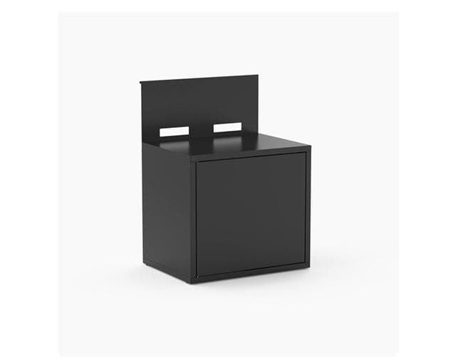 Módulo PLANCHA de 80 cm de acero negro serie "N" - Imagen 2