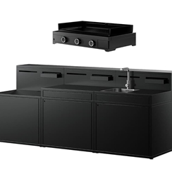 Pack Funcional Gas con plancha Edition One 75 gas + mesa de trabajo + fregadero - Imagen 1