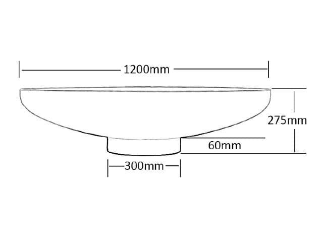 Pebetero de leña Jesco Scale Ø120cm - Imagen 4