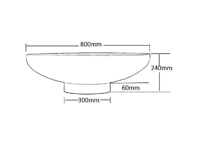 Pebetero de leña Jesco Scale Ø80cm - Imagen 4