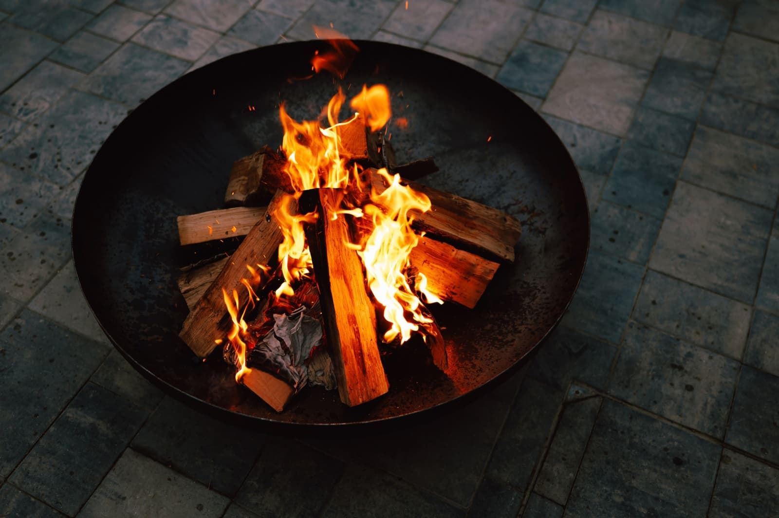 Pebetero Nora Flames 100 acero corten - Imagen 4