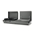 Plancha de gas Combi 60 con grill (negra y gris) - Imagen 1