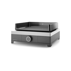 Plancha de gas Modern 45 acero negro y gris - Imagen 1