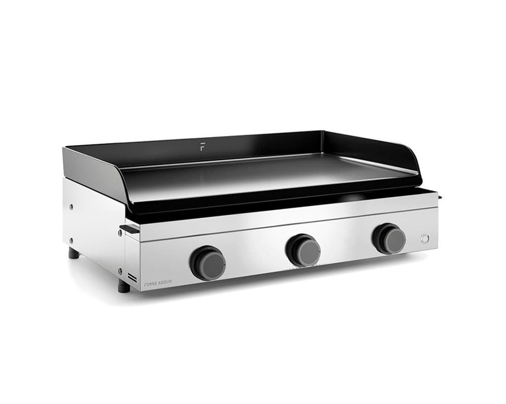 Plancha de gas Origin 75 chasis inox con tapa - Imagen 1