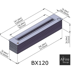 Quemador bioetanol electrónico Afire BX120 - Imagen 2