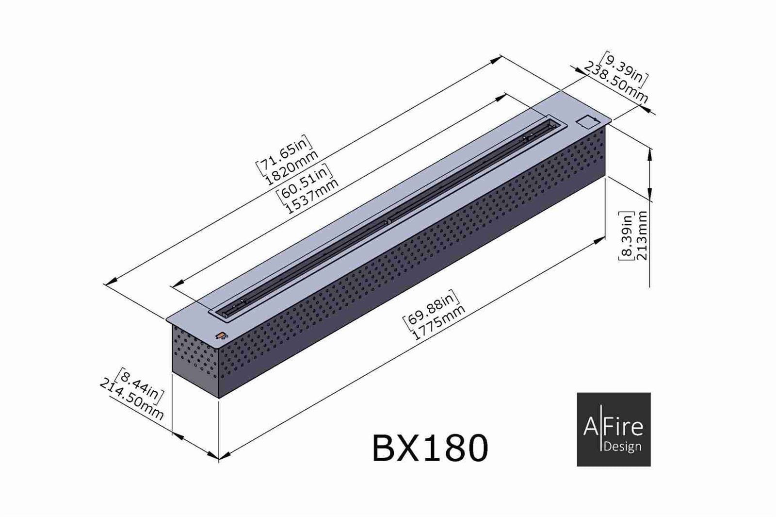 Quemador bioetanol electrónico Afire BX180 - Imagen 2