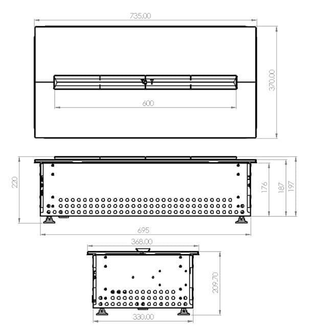 Quemador bioetanol electrónico BME70 - Imagen 5