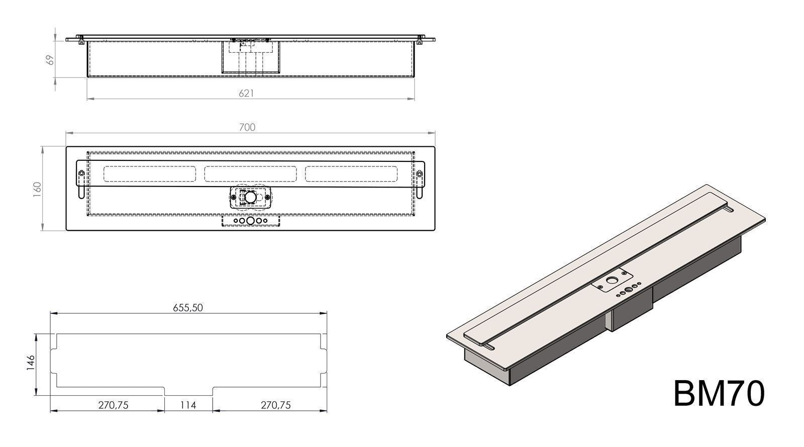 Quemador bioetanol manual BM70 - Imagen 2