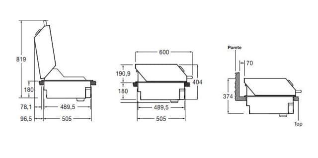 Tapa barbacoa Fulgor 60 inox alta - Imagen 3