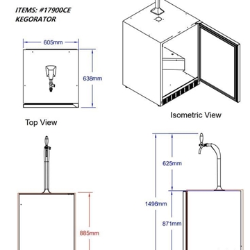 Tirador de cerveza Kegorator 140 litros Bull - Imagen 2